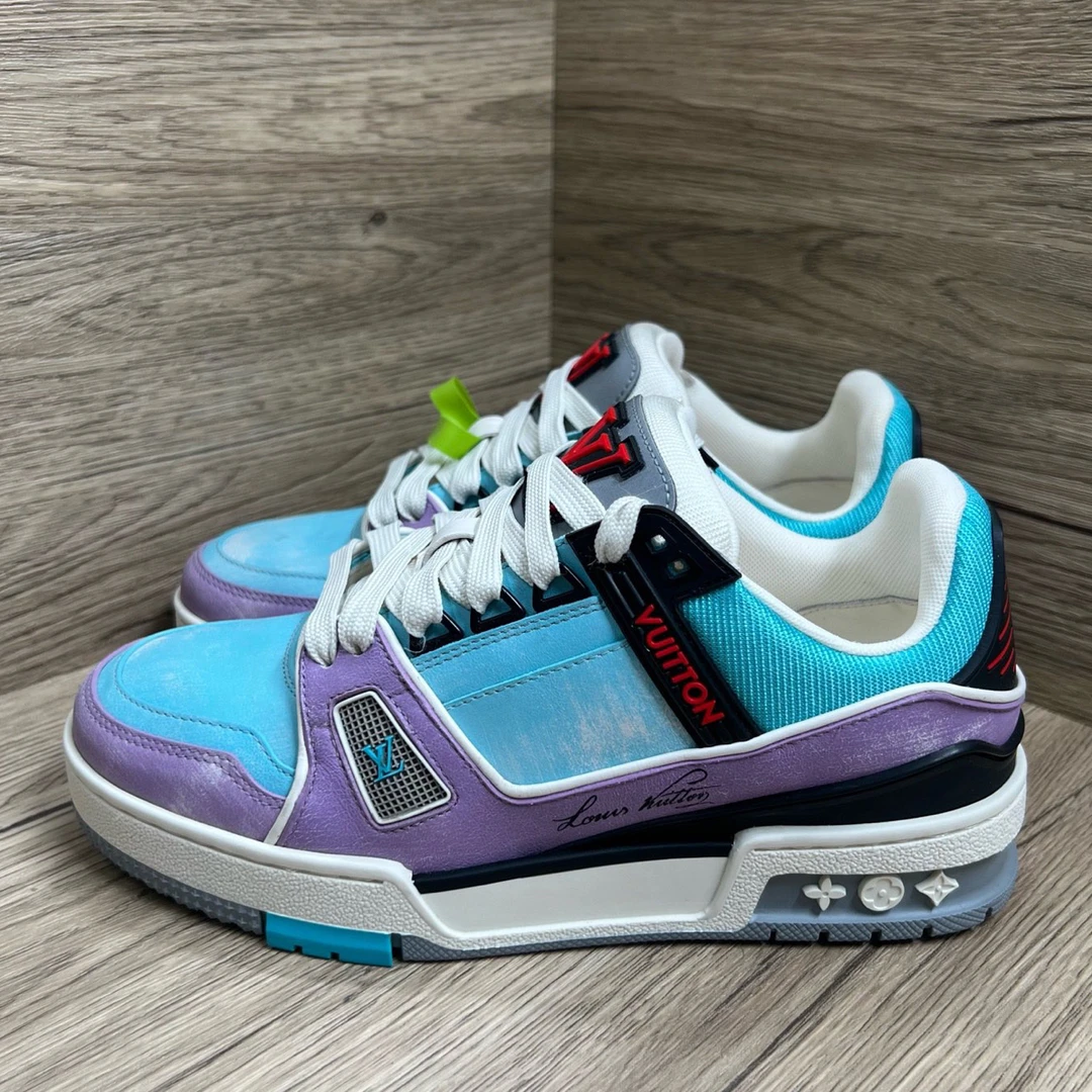 99新 LouisVuitton/路易威登 Trainer 马卡龙板鞋 36.5码