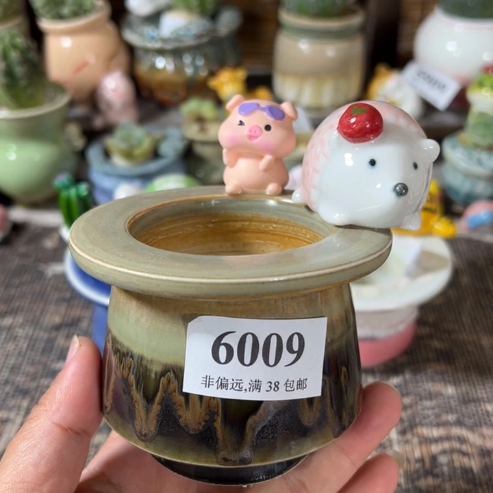口5.5 手工花盆满30包邮