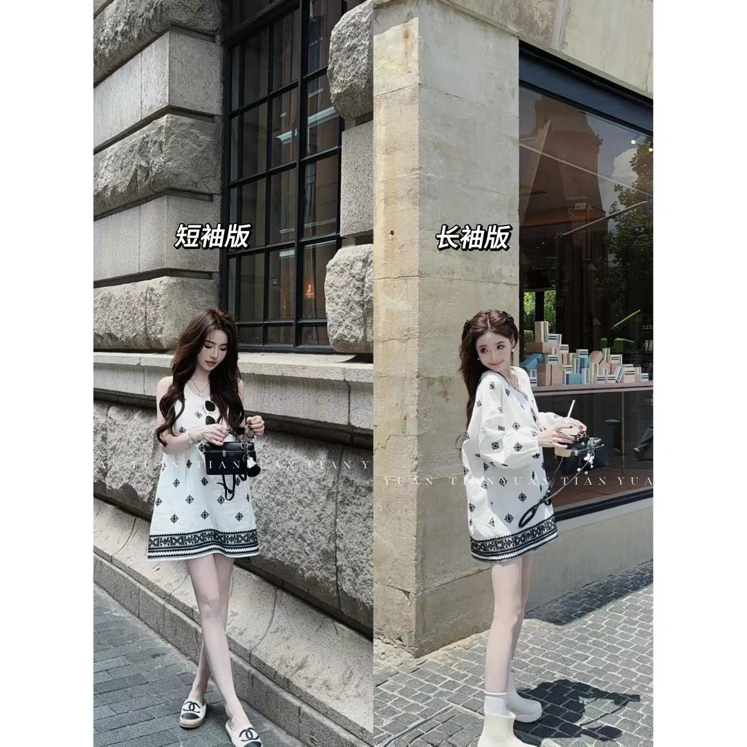 甜美●【冷调乌木】夏季时尚宽松显瘦连衣裙JJX4LYQ4056 JJX4SY3819