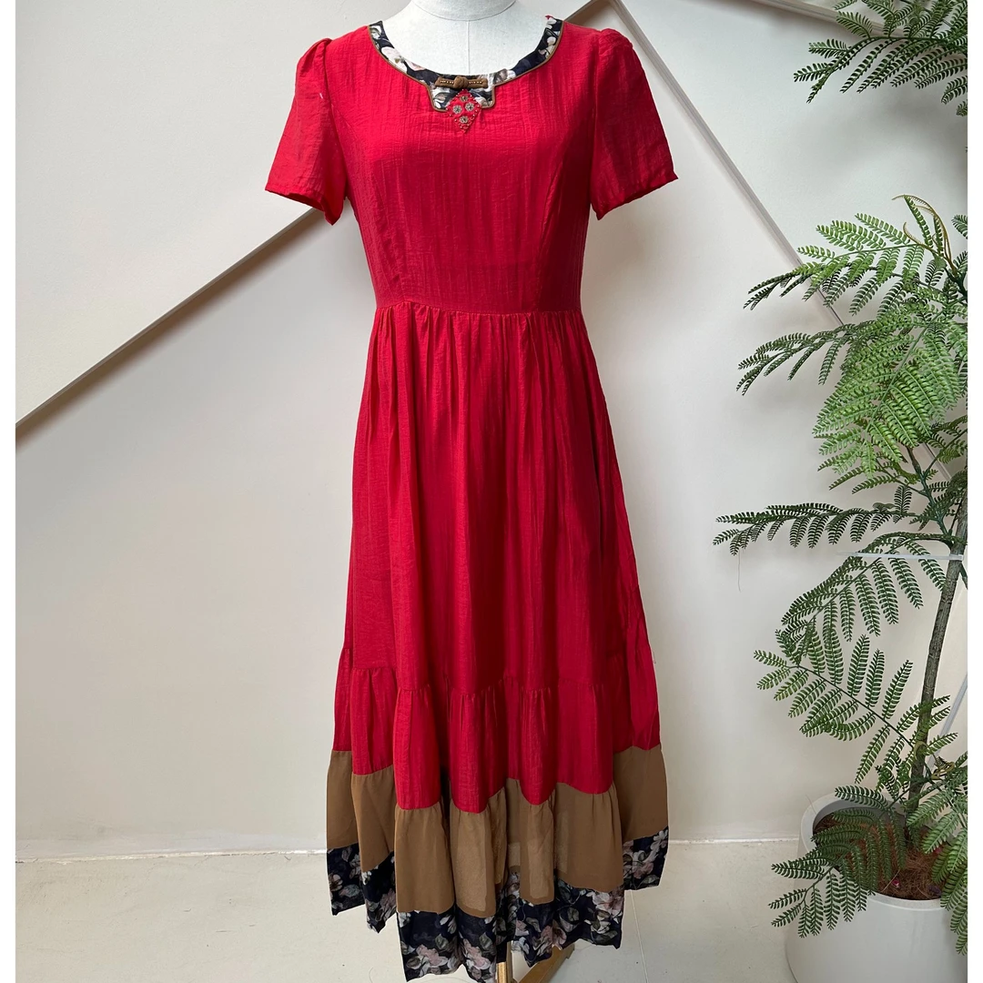 2025夏新款气质民族风连衣裙