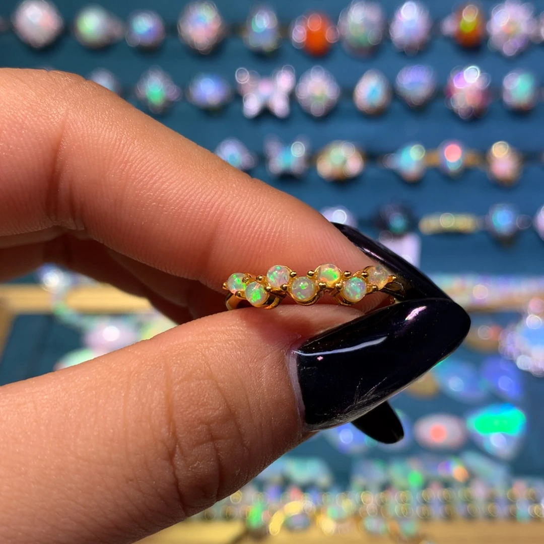 欧泊银S925镶嵌戒指款