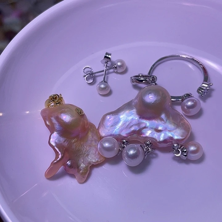 合金淡水珍珠颈饰27