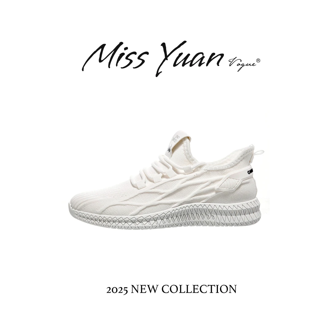 M.Y媛总卡帝乐鳄鱼潮鞋潮流百搭轻便情侣休闲飞织网面鞋时尚软底