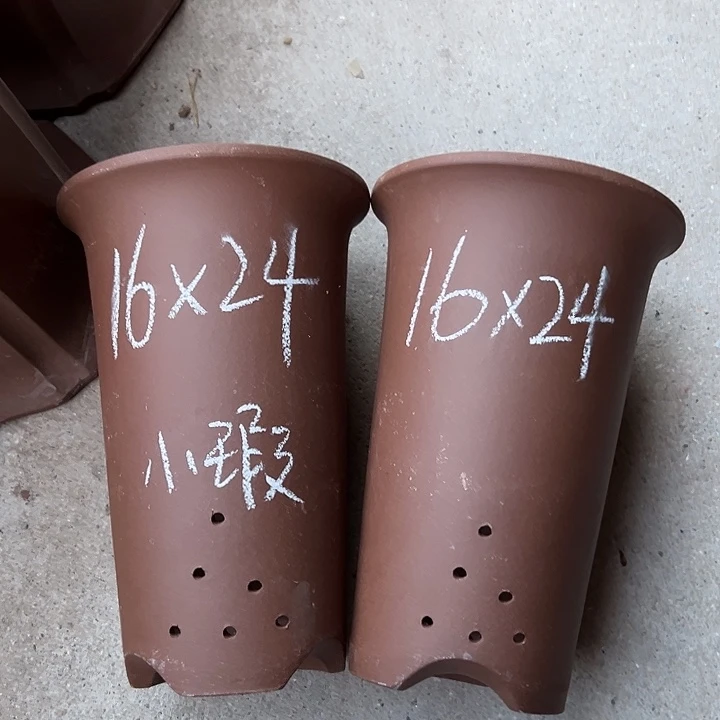 紫砂花盆宜兴紫砂花盆2只