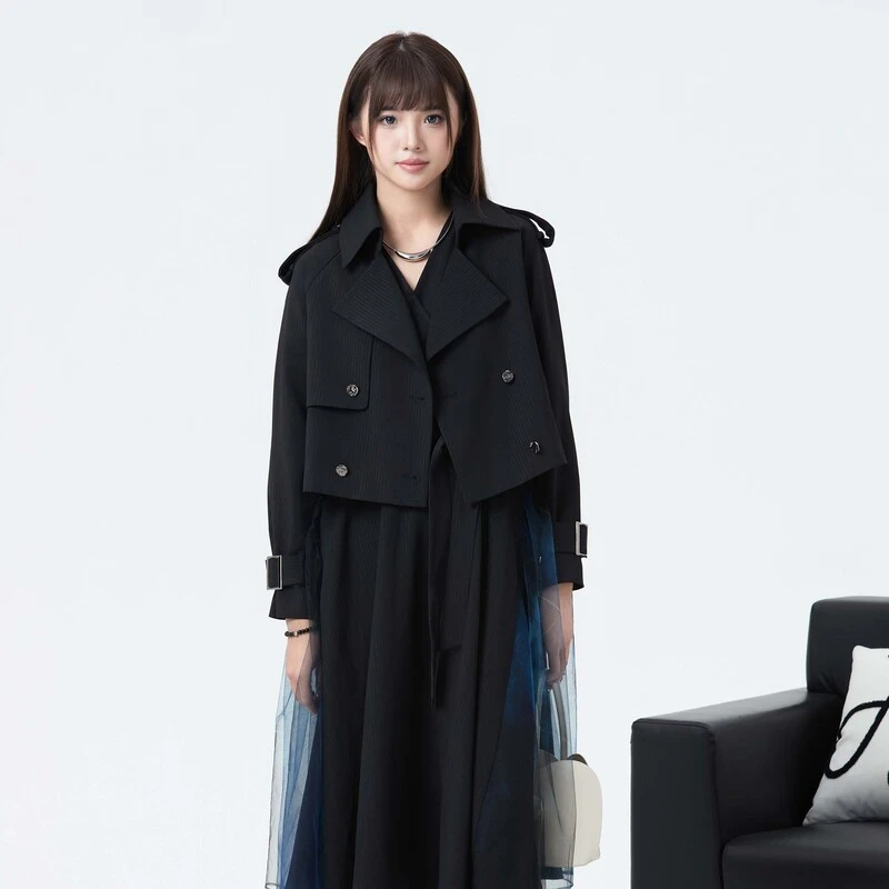 【丽公主】圣迪奥显瘦气质收腰中长款两件套连衣裙S24181401