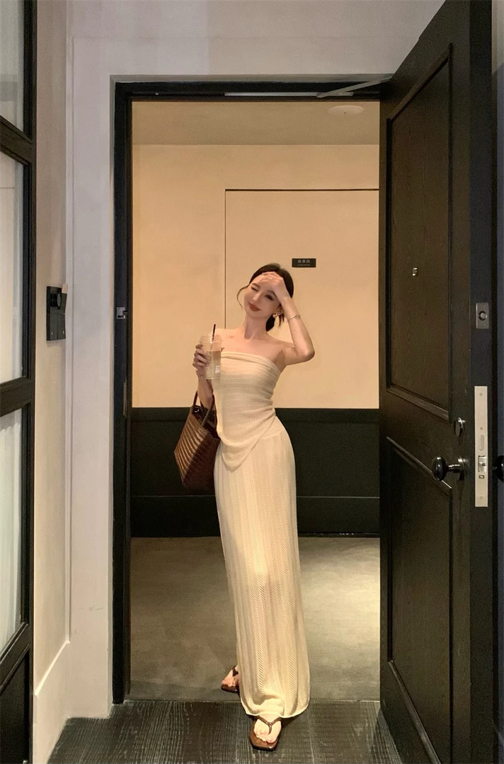 夏日漂亮韩版三件套背心吊带上衣+搭配披肩+半身裙套装#66486