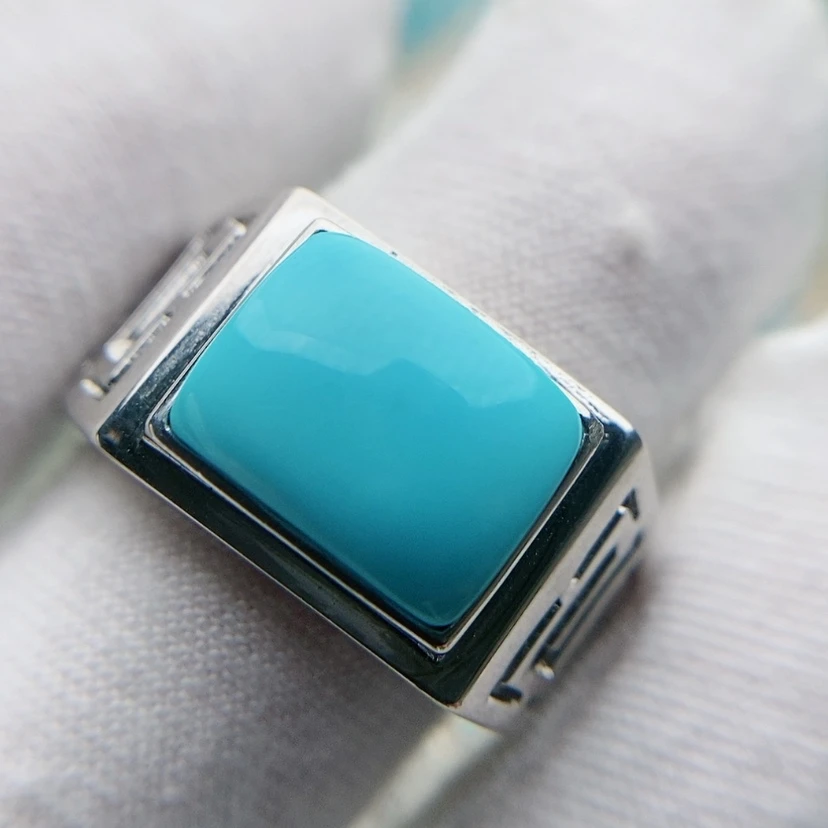 【闪购商品】绿松石戒指银S925镶嵌