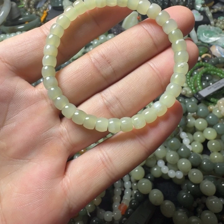 和田玉未镶嵌手链卡6