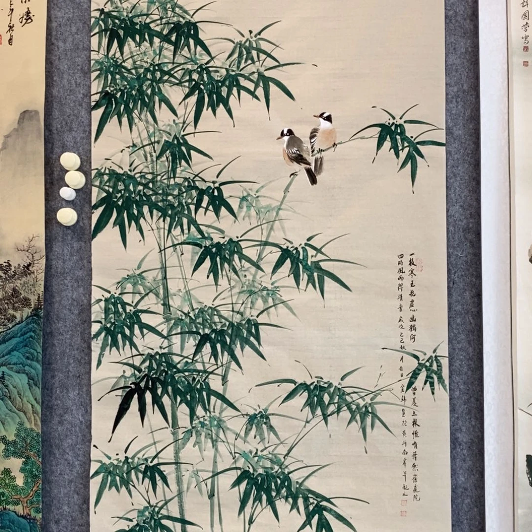 用***1国画国画竹子作品手绘