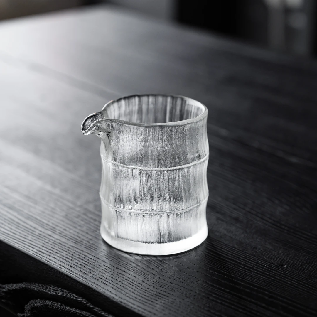 【物问】水晶竹节公道杯（直径9.2cm，高9.8cm 容量200ml）