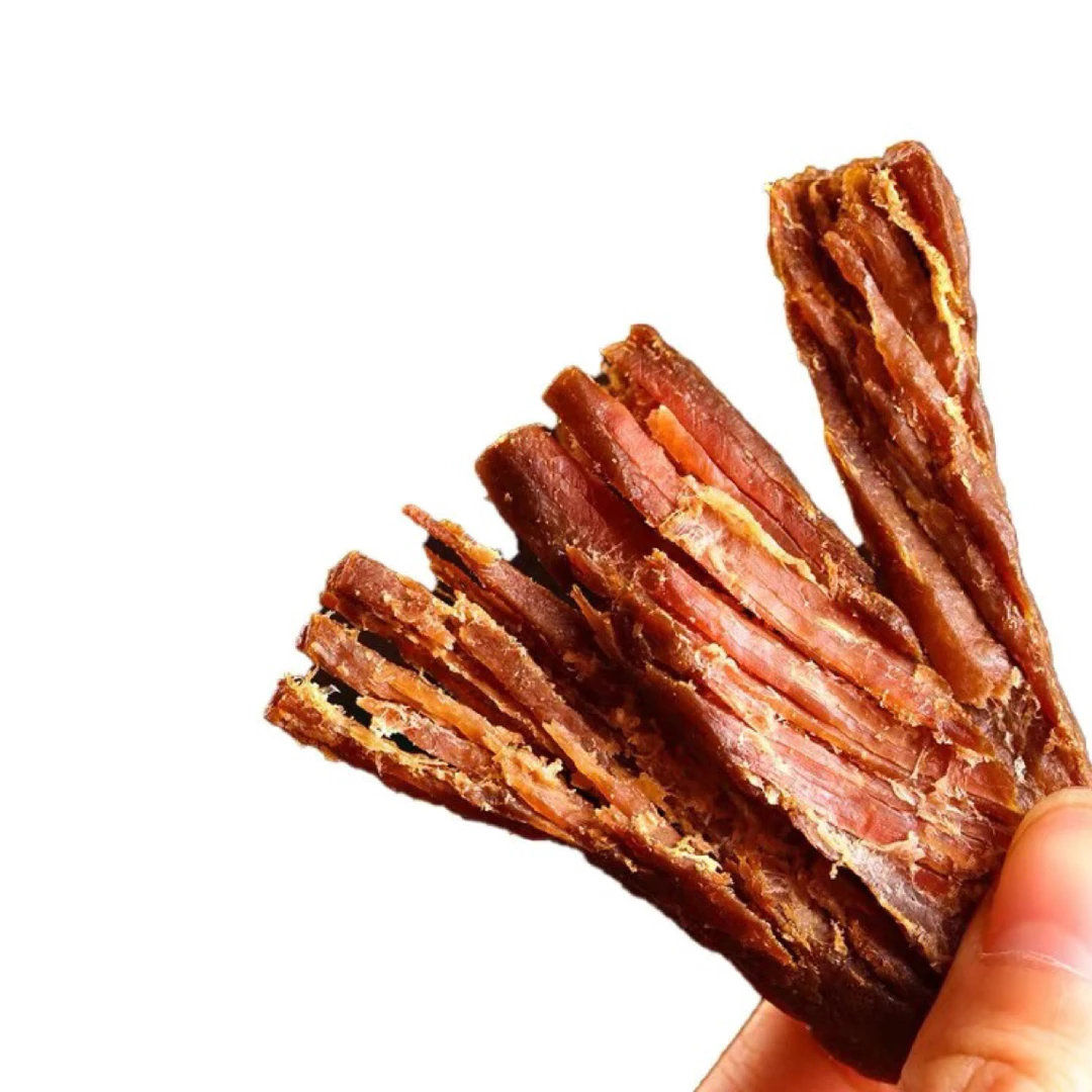 青海直发青海玉树特产羊羔花牌手撕风干牦牛肉干便宜香辣独立包装