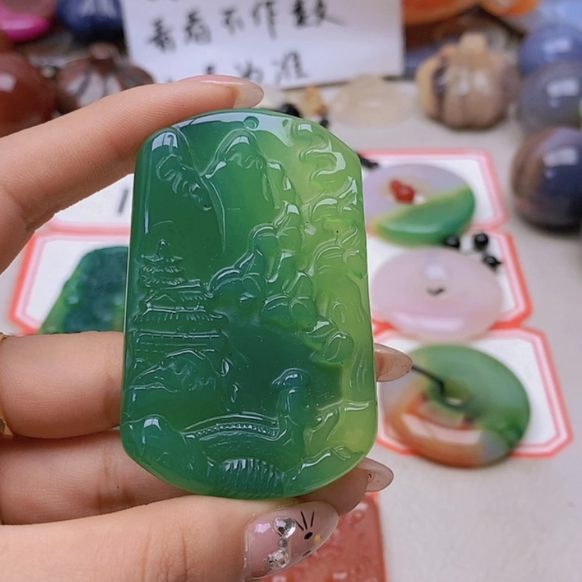 【闪购商品】未镶嵌玛瑙/玉髓珠宝半成品盛**艺