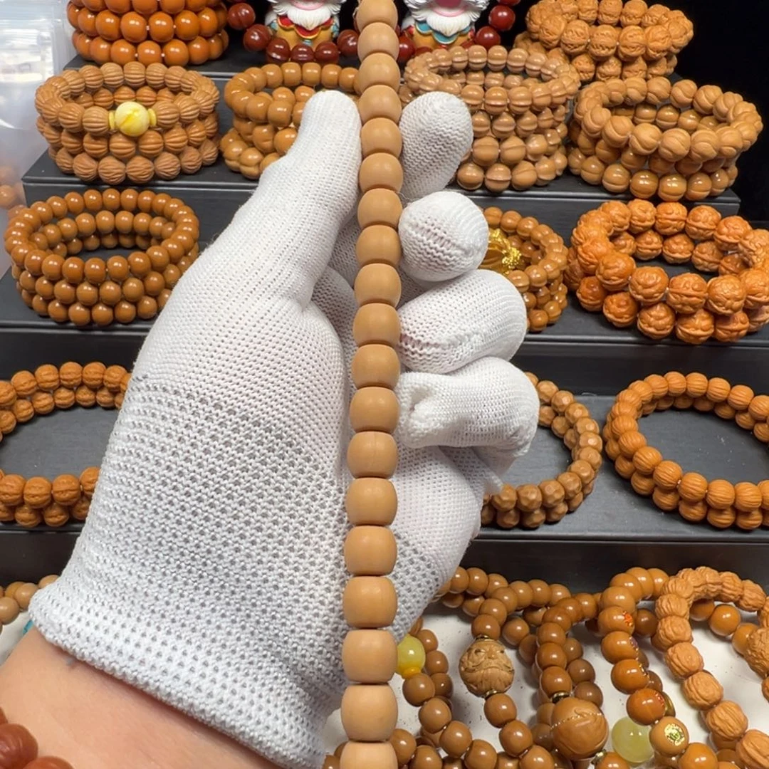 阿****猴头核桃手串原色精品直切