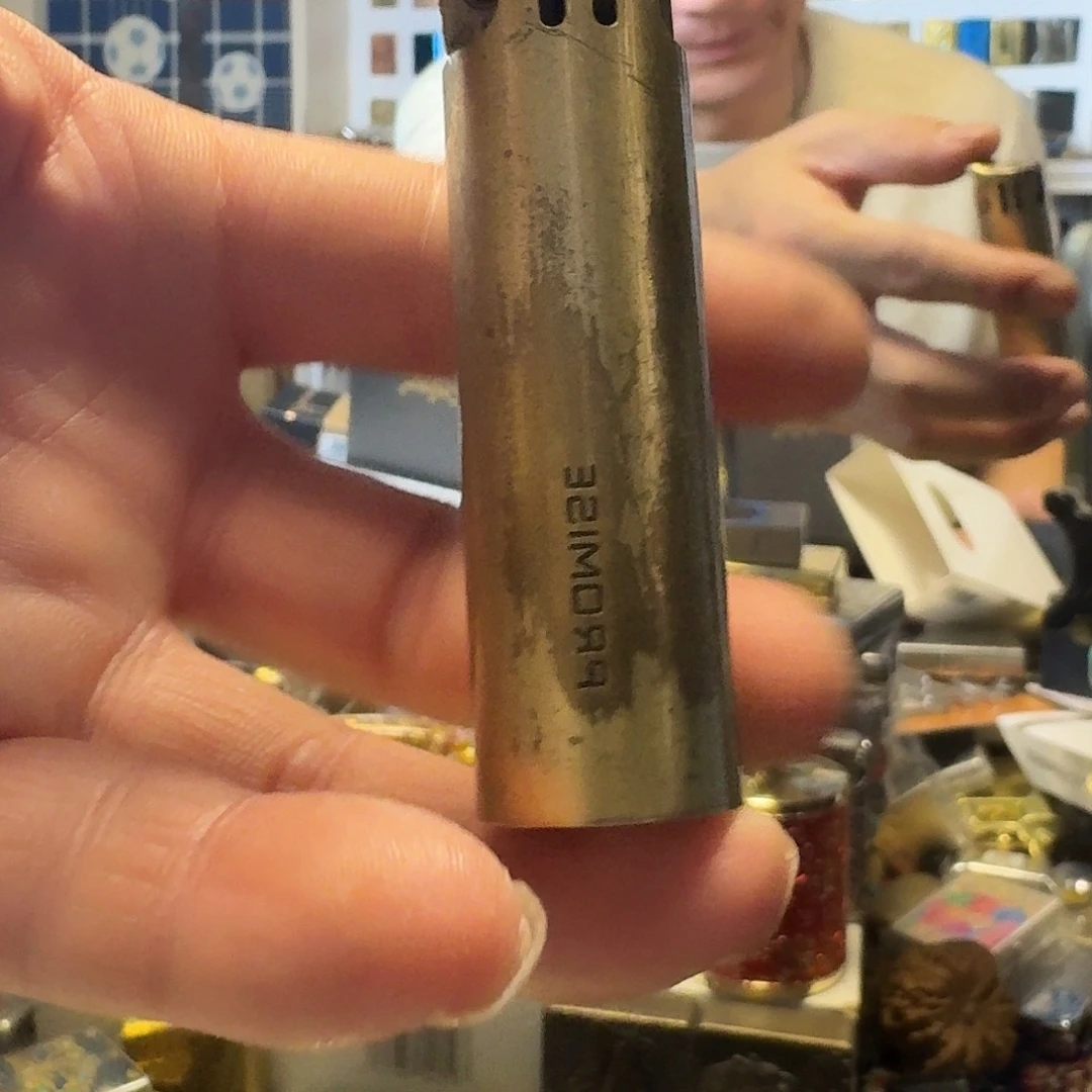 百城黄铜圆柱煤油打火机