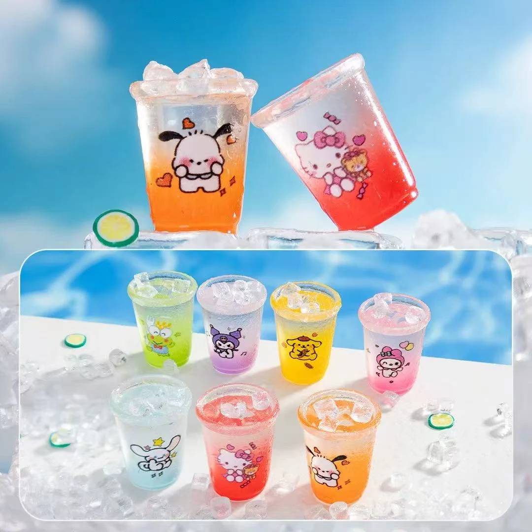 【九宫格】创意食玩透色三丽欧渐变冰杯diy 桌面小摆件