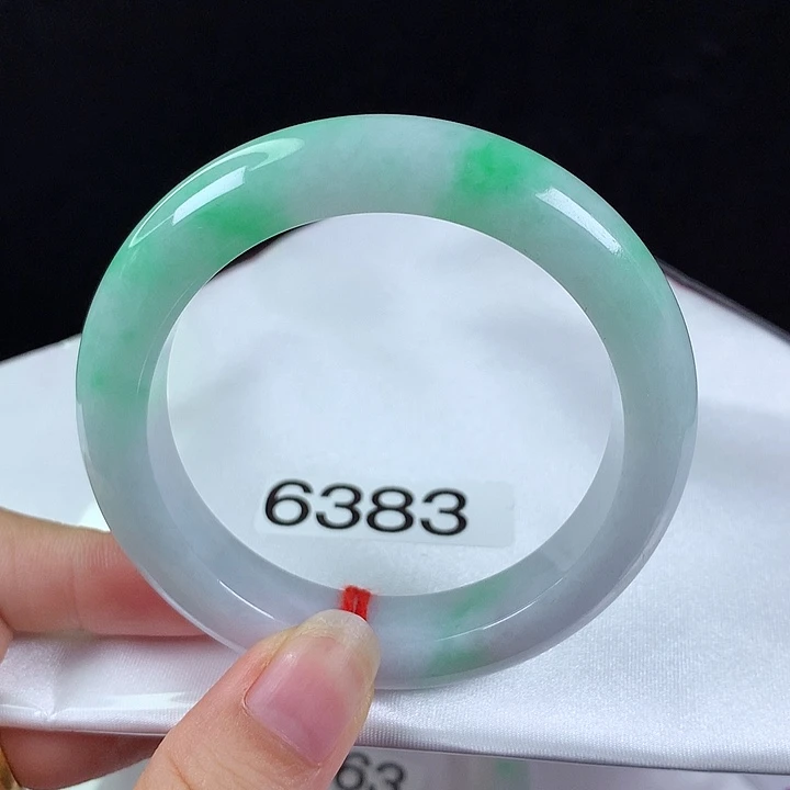 翡翠未镶嵌手镯55圈