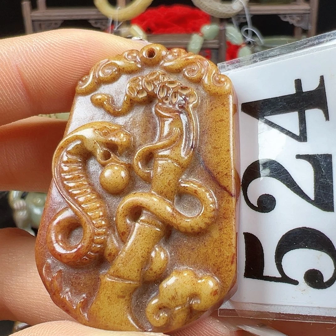 和田玉未镶嵌挂件