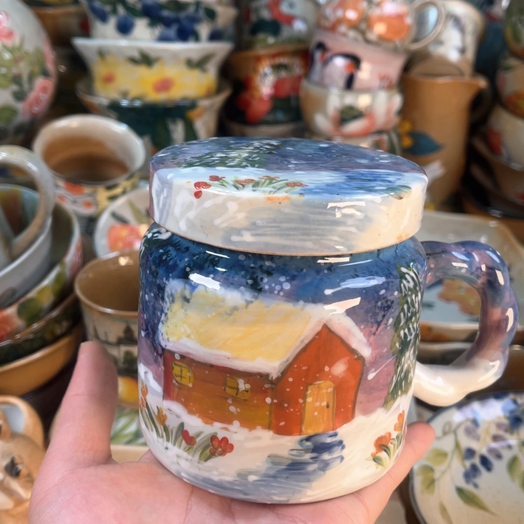 景德镇手工手绘杯