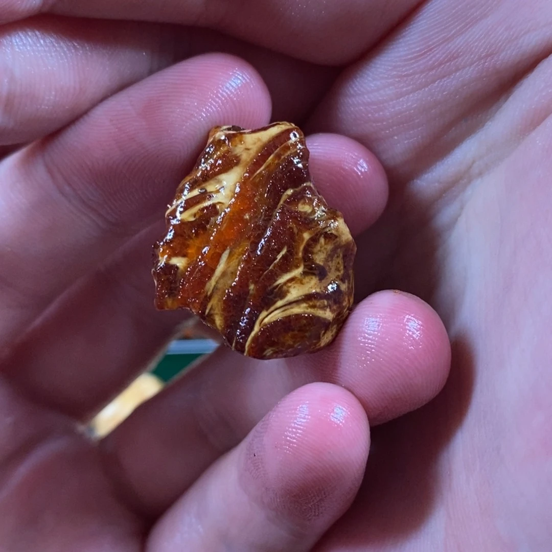 定制琥珀未镶嵌馬*青琥珀蜜蜡原石定制