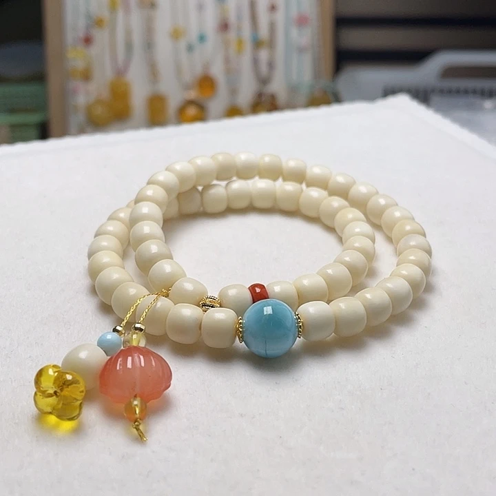 琥珀未镶嵌裸石琥珀手串