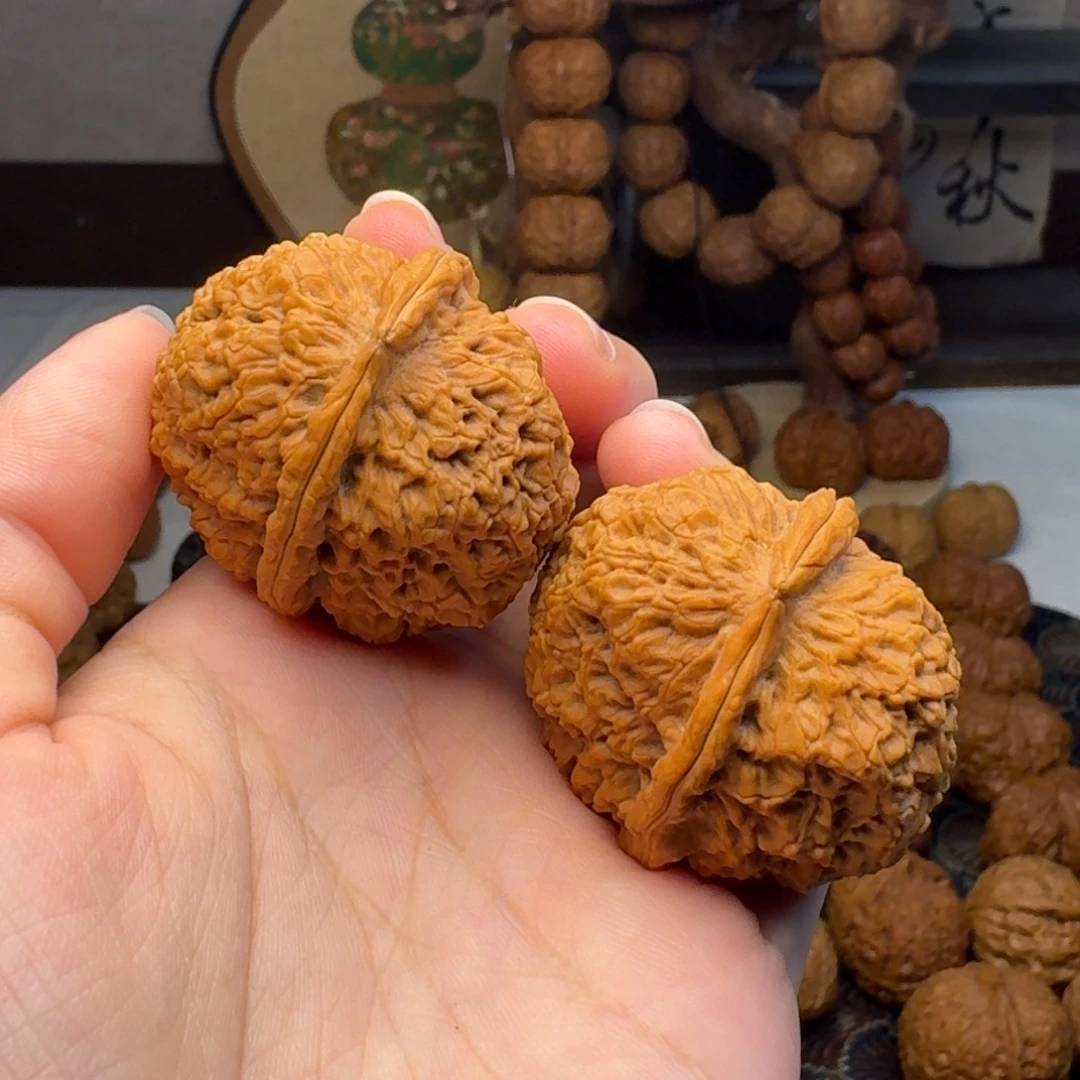 文玩核桃把件麒麟王40.5