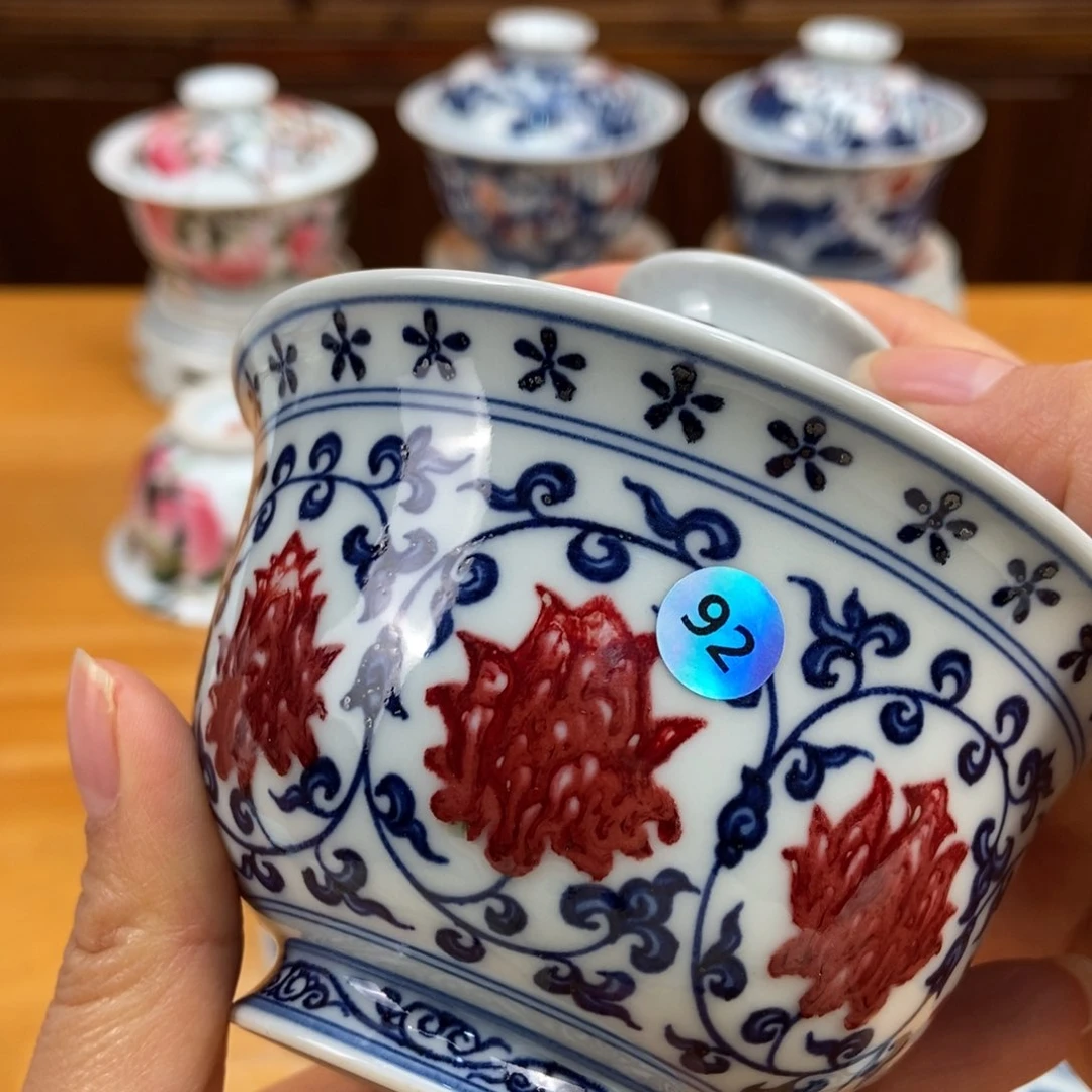 手绘现代茶具非古董