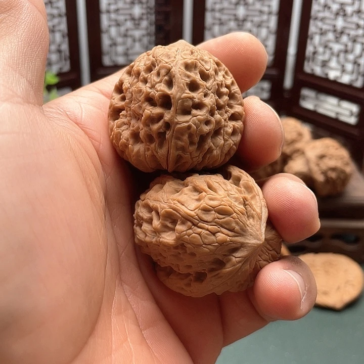 月***虎文玩核桃把件大团圆