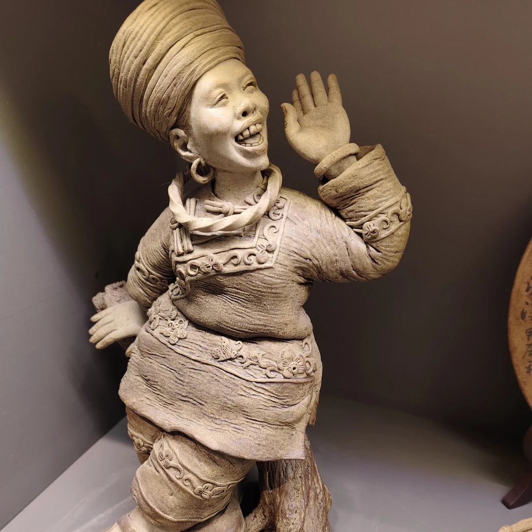 手工原创人物雕塑摆件