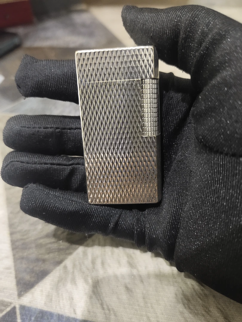 DXL打火机70镀银菱格纹1014232