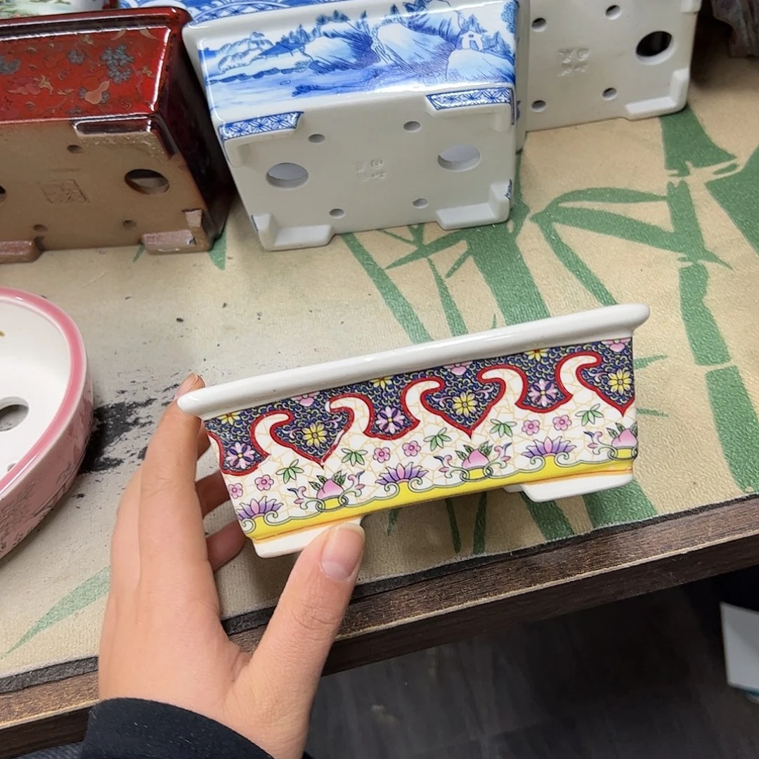 紫砂花盆589号瑕疵15/12/5cm