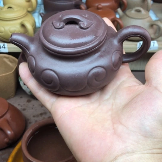 茶壶紫砂紫泥仿古如意180豪升左右