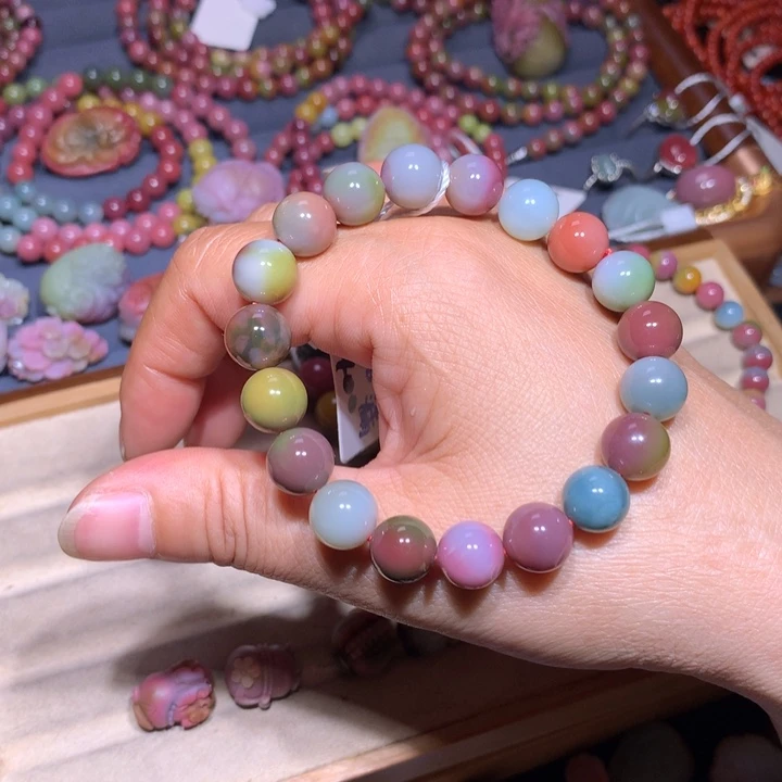 玛瑙/玉髓未镶嵌手链盐源玛瑙