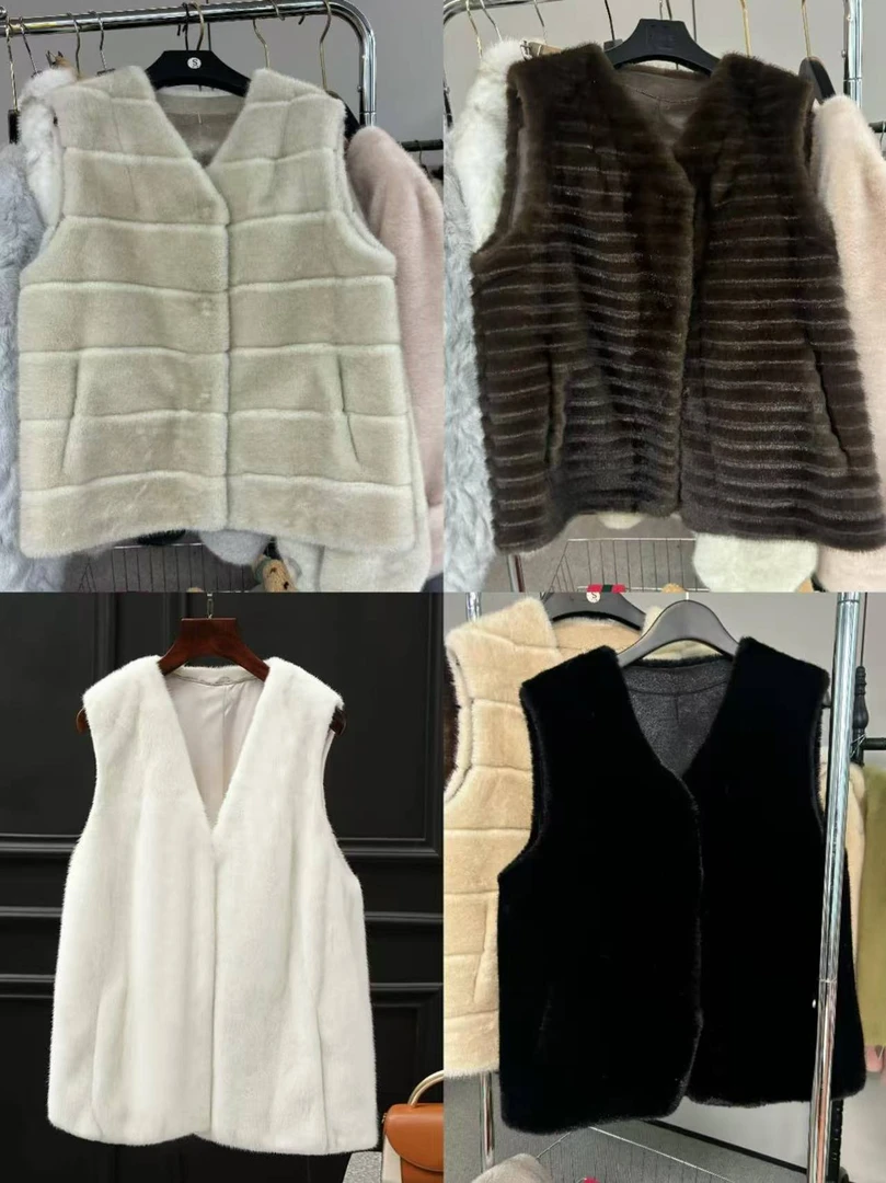 2024新款毛毛外套女士秋冬季宽松气质韩版百搭网红时尚休闲马甲