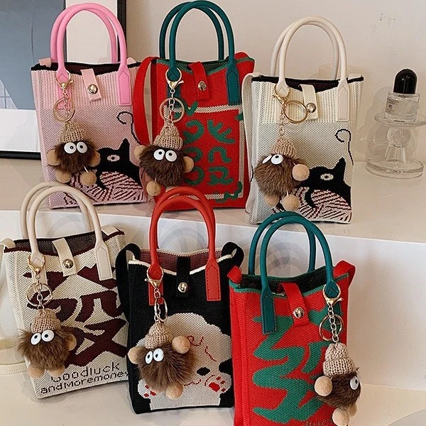 新年中式喜庆手机包卡通时尚百搭便携零钱斜跨