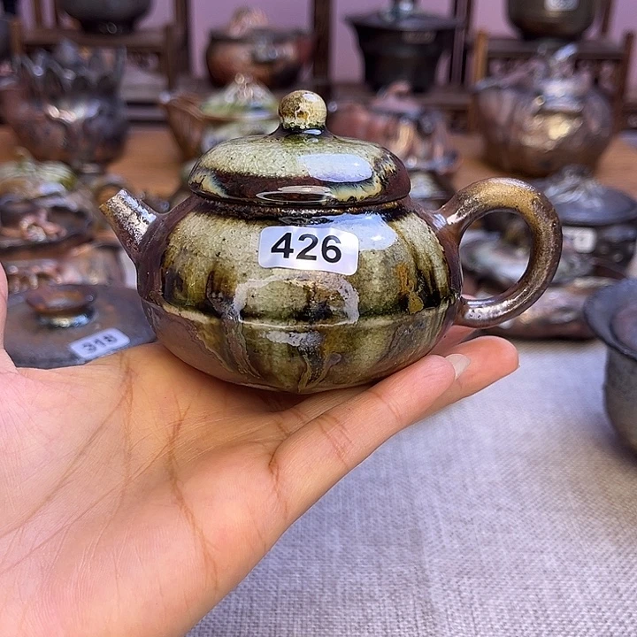 裸柴烧陶瓷手工茶器