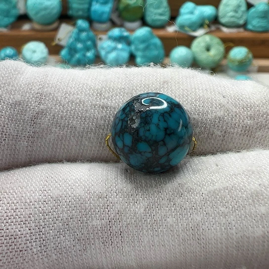 绿松石圆珠 未镶嵌