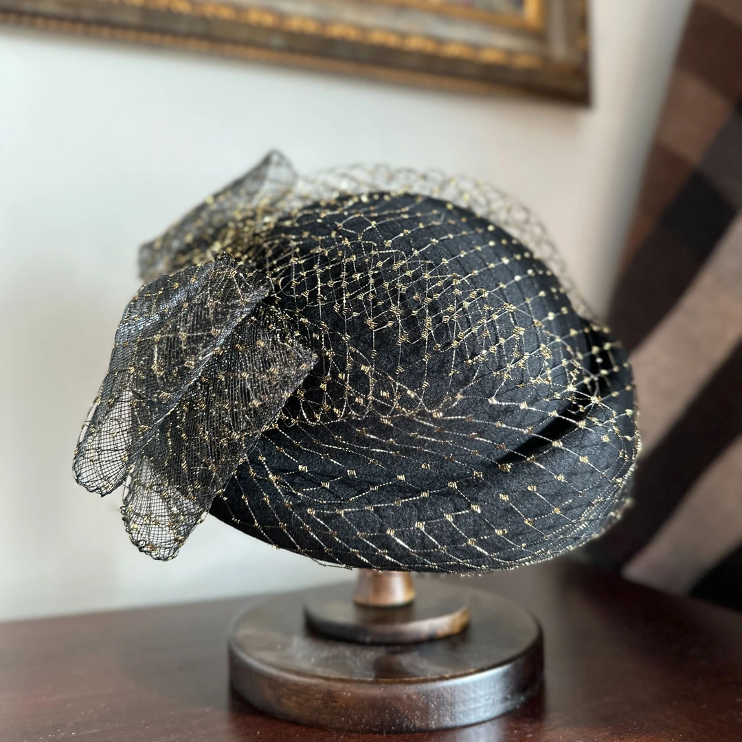 Moon Valley 英式【定制款】礼帽毡帽流光溢彩网纱蝴蝶结MV6712