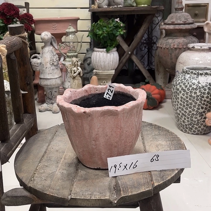 721粉色中号花瓣盆