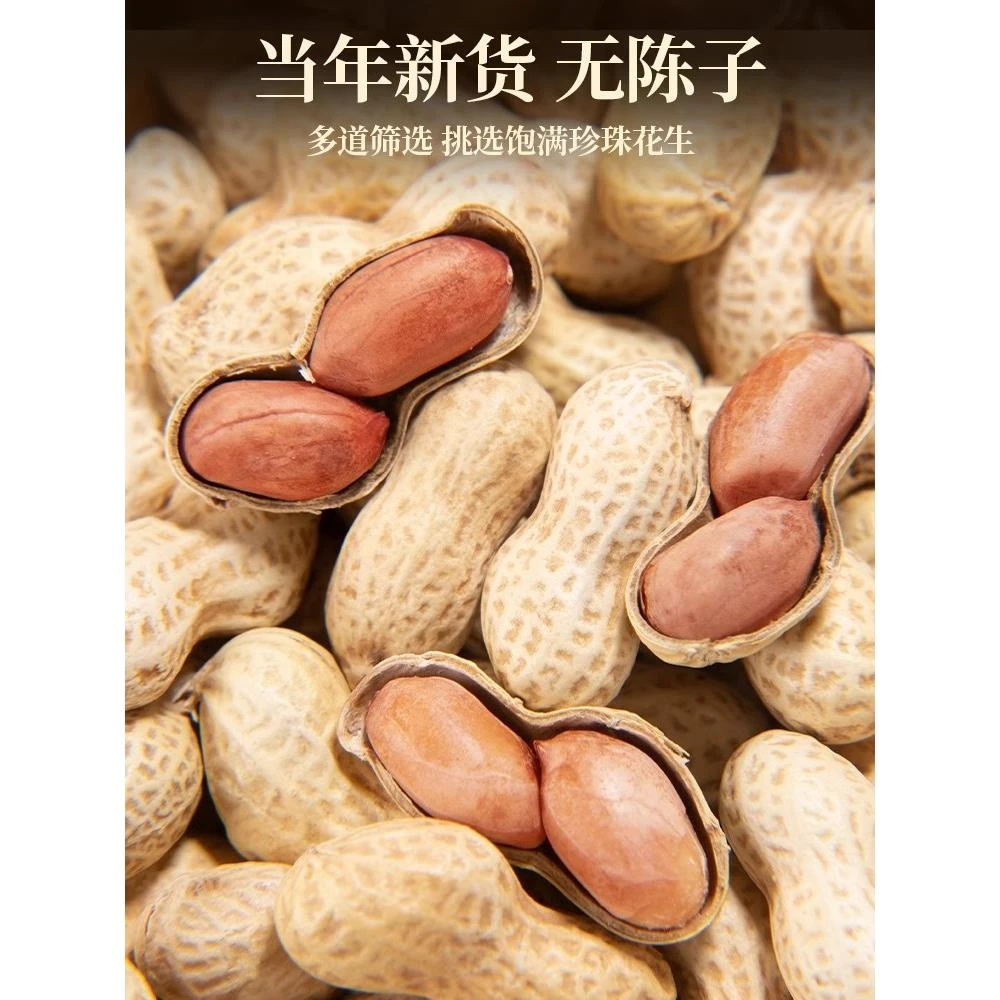 花生山核桃味蒜香小带壳水煮咸干新货旭东百里挑零食