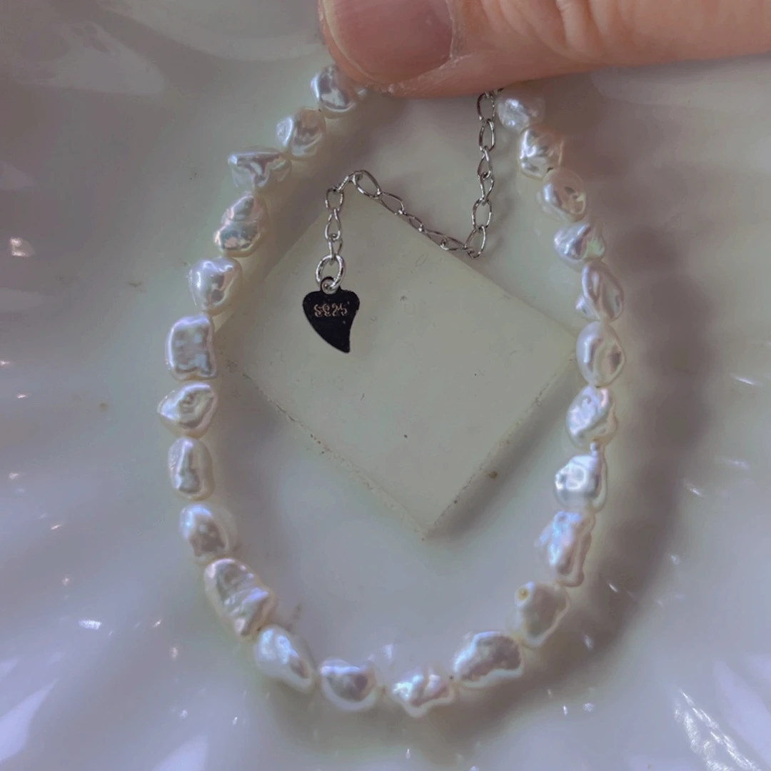 淡水珍珠手绳合金