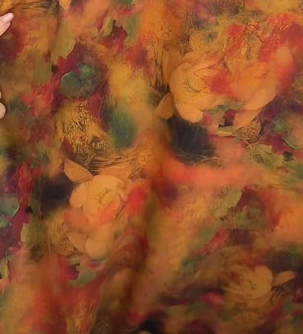 【鸿运绣春】新款染底棉贡缎