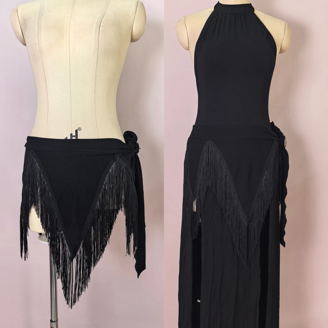 SWEGAL肚皮舞练功服肚皮舞臀巾流苏臀巾腰链百搭四色肚皮舞腰链