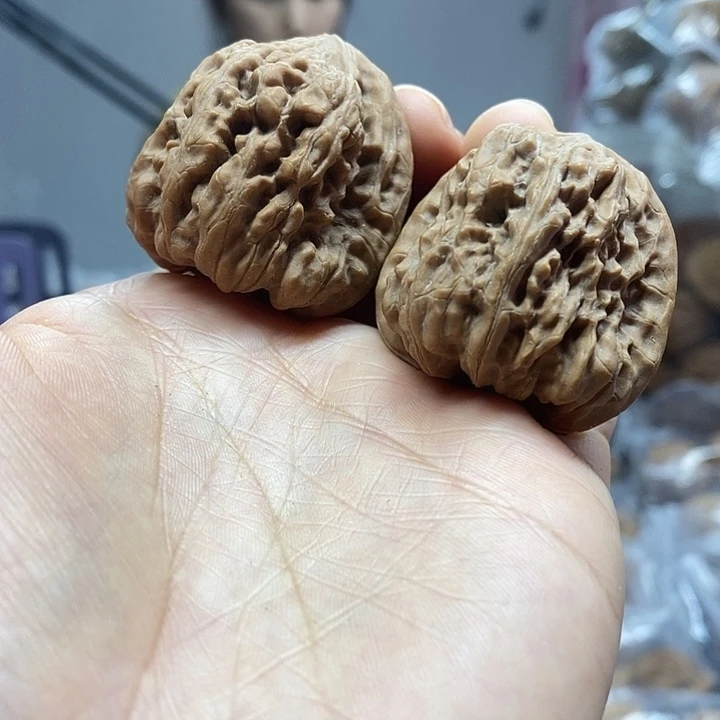 把件文玩核桃37平谷凹底油