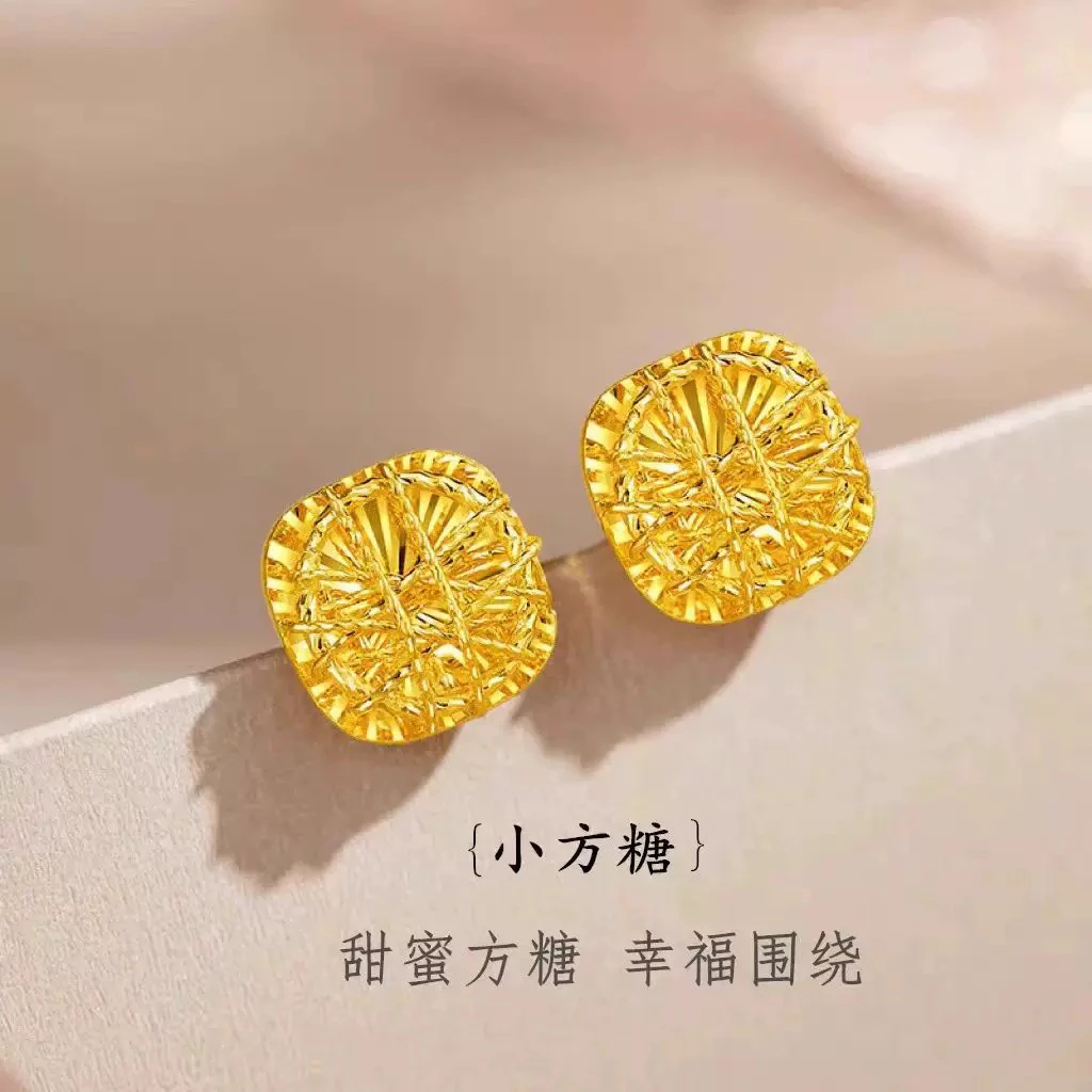 足银耳饰 【方糖耳钉】尊贵，典雅大气