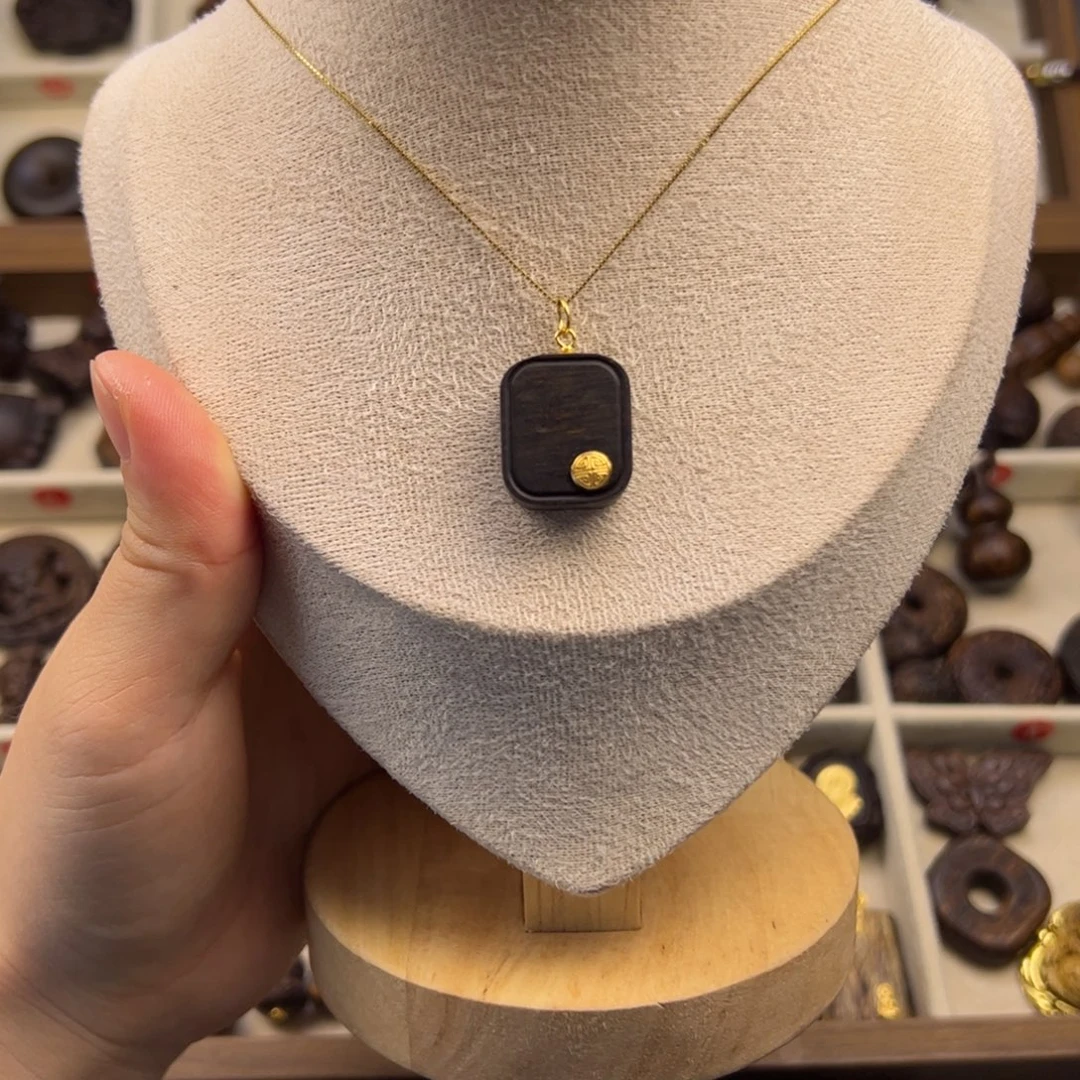 银S925小方糖随行脖挂配饰