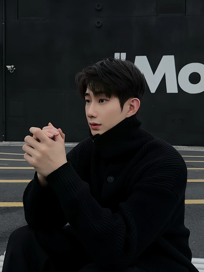 重磅春秋外套男潮牌高领纽扣开衫毛衣休闲宽松百搭长袖男女美拉德