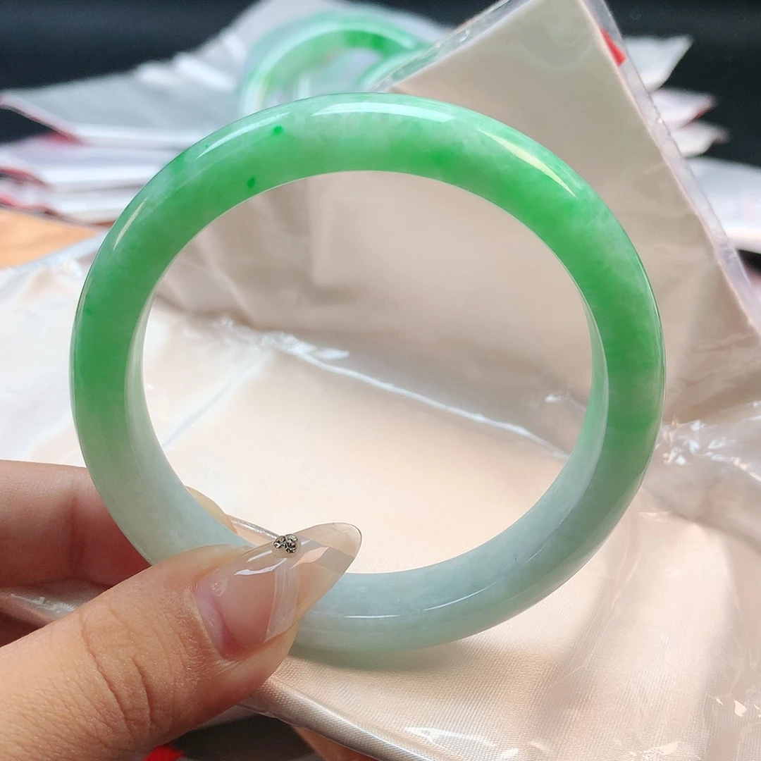 未镶嵌手镯翡翠59圈2543