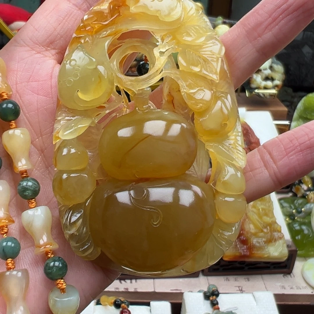 岫玉未镶嵌挂件挂件