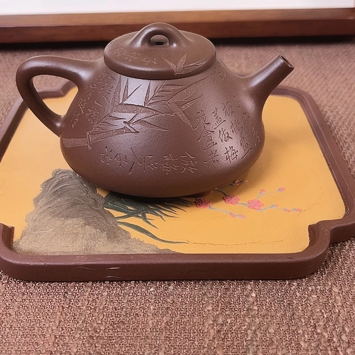 茶壶紫砂四号井底槽清子冶石瓢
