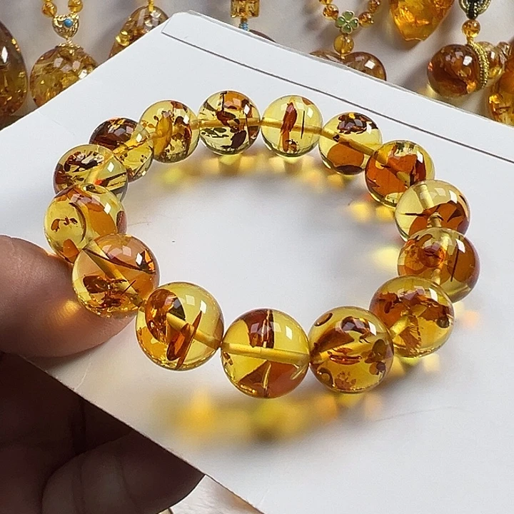 琥珀（花珀）项圈未镶嵌